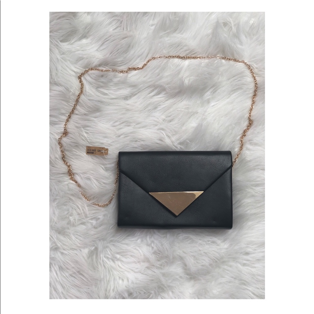 Envelope-Style Clutch with Chain Strap